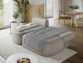 Coltar extensibil stanga 3 locuri ELTAP, LT-18SO, Livosa, 220x144x93 cm, lemn/poliester, bej inchis