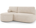 Coltar extensibil stanga 3 locuri ELTAP, LT-18JAR, Livosa, 220x144x93 cm, lemn/poliester, bej deschis