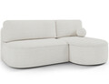 Coltar extensibil dreapta 3 locuri ELTAP, RT-01ROY, Livosa, 220x144x93 cm, lemn/poliester, alb
