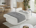 Coltar extensibil dreapta 3 locuri ELTAP, RT-01ROY, Livosa, 220x144x93 cm, lemn/poliester, alb