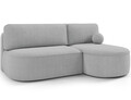 Coltar extensibil dreapta 3 locuri ELTAP, RT-04CAL, Livosa, 220x144x93 cm, lemn/poliester, gri deschis