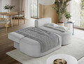 Coltar extensibil dreapta 3 locuri ELTAP, RT-04CAL, Livosa, 220x144x93 cm, lemn/poliester, gri deschis