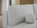 Coltar extensibil dreapta 3 locuri ELTAP, RT-04CAL, Livosa, 220x144x93 cm, lemn/poliester, gri deschis