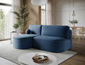Coltar extensibil stanga 3 locuri ELTAP, LT-40JAR, Livosa, 220x144x93 cm, lemn/poliester, albastru inchis