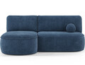 Coltar extensibil stanga 3 locuri ELTAP, LT-40JAR, Livosa, 220x144x93 cm, lemn/poliester, albastru inchis
