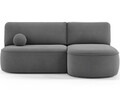 Coltar extensibil dreapta 3 locuri ELTAP, RT-04PO, Livosa, 220x144x93 cm, lemn/poliester, gri inchis