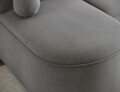 Coltar extensibil dreapta 3 locuri ELTAP, RT-04PO, Livosa, 220x144x93 cm, lemn/poliester, gri inchis
