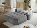 Coltar extensibil dreapta 3 locuri ELTAP, RT-04PO, Livosa, 220x144x93 cm, lemn/poliester, gri inchis