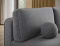 Coltar extensibil dreapta 3 locuri ELTAP, RT-04PO, Livosa, 220x144x93 cm, lemn/poliester, gri inchis