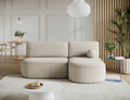 Coltar extensibil dreapta 3 locuri ELTAP, RT-18CAL, Livosa, 220x144x93 cm, lemn/poliester, bej