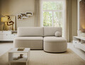 Coltar extensibil dreapta 3 locuri ELTAP, RT-18CAL, Livosa, 220x144x93 cm, lemn/poliester, bej