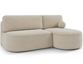 Coltar extensibil dreapta 3 locuri ELTAP, RT-18CAL, Livosa, 220x144x93 cm, lemn/poliester, bej