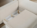 Coltar extensibil dreapta 3 locuri ELTAP, RT-18CAL, Livosa, 220x144x93 cm, lemn/poliester, bej