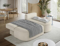 Coltar extensibil dreapta 3 locuri ELTAP, RT-18CAL, Livosa, 220x144x93 cm, lemn/poliester, bej