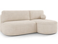 Coltar extensibil dreapta 3 locuri ELTAP, RT-18JAR, Livosa, 220x144x93 cm, lemn/poliester, bej deschis