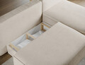 Coltar extensibil dreapta 3 locuri ELTAP, RT-18JAR, Livosa, 220x144x93 cm, lemn/poliester, bej deschis