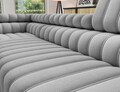 Coltar extensibil stanga 5 locuri ELTAP, LT-03NU, Kanedo, 269x204x86 cm, lemn/poliester, gri deschis