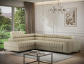 Coltar extensibil stanga 5 locuri ELTAP, LT-18AU, Kanedo, 269x204x86 cm, lemn/poliester, bej