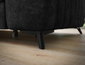 Coltar extensibil stanga 5 locuri ELTAP, LT-06AU, Kanedo, 269x204x86 cm, lemn/poliester, negru