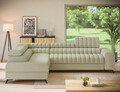 Coltar extensibil stanga 5 locuri ELTAP, LT-04MO, Kanedo, 269x204x86 cm, lemn/poliester, bej