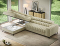 Coltar extensibil stanga 5 locuri ELTAP, LT-04MO, Kanedo, 269x204x86 cm, lemn/poliester, bej