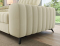 Coltar extensibil stanga 5 locuri ELTAP, LT-04MO, Kanedo, 269x204x86 cm, lemn/poliester, bej