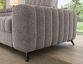 Coltar extensibil stanga 5 locuri ELTAP, LT-04PAO, Kanedo, 269x204x86 cm, lemn/poliester, gri