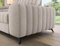 Coltar extensibil stanga 5 locuri ELTAP, LT-18RAQ, Kanedo, 269x204x86 cm, lemn/poliester, bej inchis