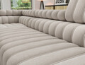 Coltar extensibil stanga 5 locuri ELTAP, LT-18RAQ, Kanedo, 269x204x86 cm, lemn/poliester, bej inchis