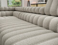 Coltar extensibil stanga 5 locuri ELTAP, LT-18ROY, Kanedo, 269x204x86 cm, lemn/poliester, bej inchis