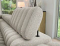 Coltar extensibil stanga 5 locuri ELTAP, LT-18ROY, Kanedo, 269x204x86 cm, lemn/poliester, bej inchis