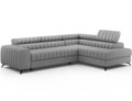Coltar extensibil dreapta 5 locuri ELTAP, RT-03NU, Kanedo, 269x204x86 cm, lemn/poliester, gri deschis