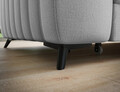Coltar extensibil dreapta 5 locuri ELTAP, RT-03NU, Kanedo, 269x204x86 cm, lemn/poliester, gri deschis