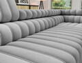 Coltar extensibil dreapta 5 locuri ELTAP, RT-03NU, Kanedo, 269x204x86 cm, lemn/poliester, gri deschis