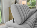 Coltar extensibil dreapta 5 locuri ELTAP, RT-03NU, Kanedo, 269x204x86 cm, lemn/poliester, gri deschis