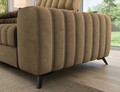 Coltar extensibil stanga 5 locuri ELTAP, LT-20NU, Kanedo, 269x204x86 cm, lemn/poliester, maro