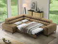 Coltar extensibil stanga 5 locuri ELTAP, LT-20NU, Kanedo, 269x204x86 cm, lemn/poliester, maro