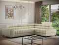 Coltar extensibil dreapta 5 locuri ELTAP, RT-04MO, Kanedo, 269x204x86 cm, lemn/poliester, bej