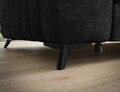 Coltar extensibil dreapta 5 locuri ELTAP, RT-06AU, Kanedo, 269x204x86 cm, lemn/poliester, negru