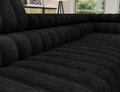 Coltar extensibil dreapta 5 locuri ELTAP, RT-06AU, Kanedo, 269x204x86 cm, lemn/poliester, negru