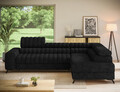 Coltar extensibil dreapta 5 locuri ELTAP, RT-06AU, Kanedo, 269x204x86 cm, lemn/poliester, negru