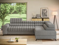 Coltar extensibil dreapta 5 locuri ELTAP, RT-04PAO, Kanedo, 269x204x86 cm, lemn/poliester, gri