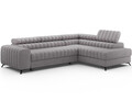 Coltar extensibil dreapta 5 locuri ELTAP, RT-04PAO, Kanedo, 269x204x86 cm, lemn/poliester, gri