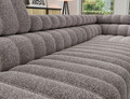 Coltar extensibil dreapta 5 locuri ELTAP, RT-04PAO, Kanedo, 269x204x86 cm, lemn/poliester, gri