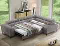 Coltar extensibil dreapta 5 locuri ELTAP, RT-04PAO, Kanedo, 269x204x86 cm, lemn/poliester, gri