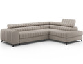Coltar extensibil dreapta 5 locuri ELTAP, RT-18RAQ, Kanedo, 269x204x86 cm, lemn/poliester, bej inchis