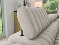 Coltar extensibil dreapta 5 locuri ELTAP, RT-18RAQ, Kanedo, 269x204x86 cm, lemn/poliester, bej inchis