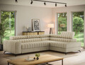 Coltar extensibil dreapta 5 locuri ELTAP, RT-18AU, Kanedo, 269x204x86 cm, lemn/poliester, bej