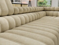 Coltar extensibil dreapta 5 locuri ELTAP, RT-18AU, Kanedo, 269x204x86 cm, lemn/poliester, bej