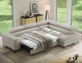 Coltar extensibil dreapta 5 locuri ELTAP, RT-18ROY, Kanedo, 269x204x86 cm, lemn/poliester, bej inchis